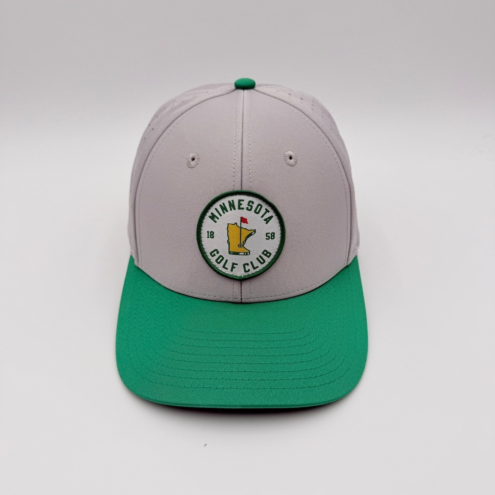 SotaStick Minnesota Golf Club Snapback Hat Mens OS Gray Green Perforated Sporty